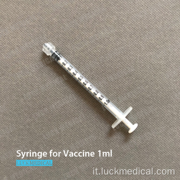 Smaltimento della siringa del vaccino 1 ml